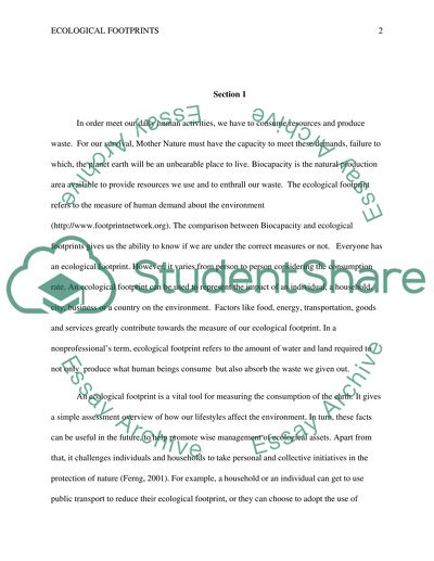 Ecological Footprints
