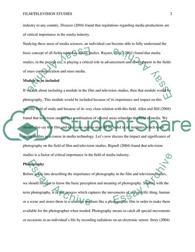 Film and Television Industry