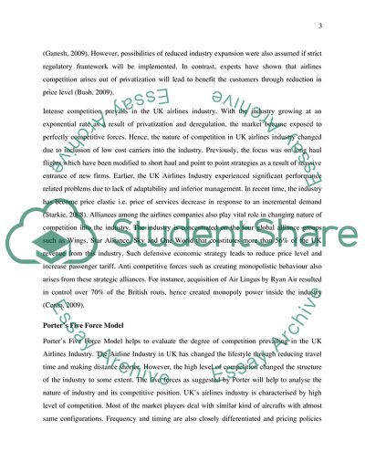 Effect of Competition in Leisure Industry: UK Airline Industry