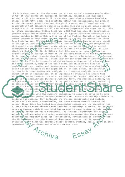 Strategic Human Resources Planning. Investigation