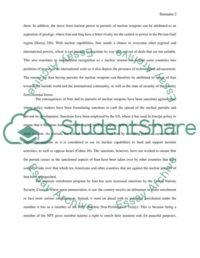 Irans Nuclear Pursuits