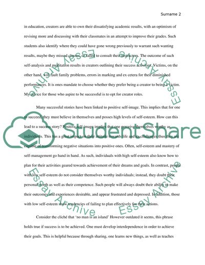 Staying on Course to Ones Success