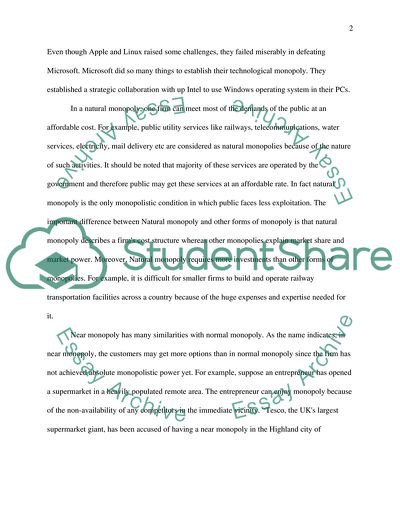 Microeconomics: Monopoly