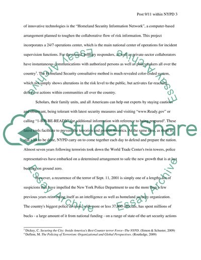 Post 9/11 withing the NYPD