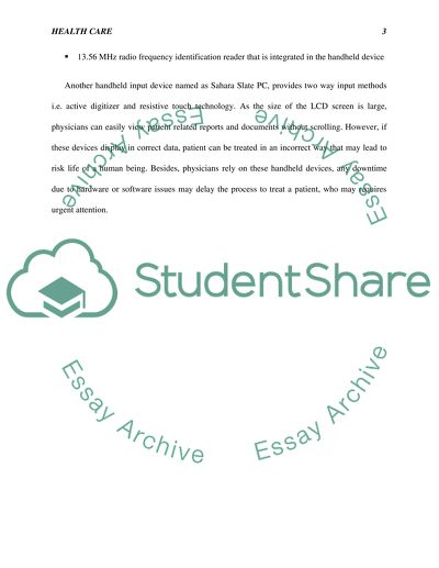 Healthcare Information Systems - Hardware and Software