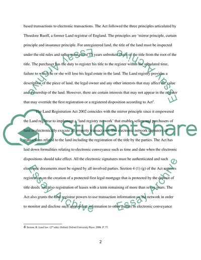 The Land Registration Act 2002