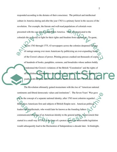 Was the American Revolution Necessary