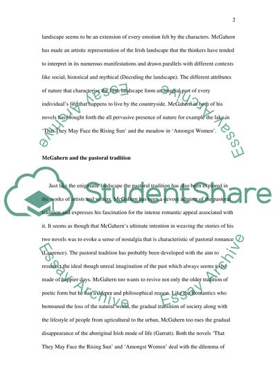 Use of Nature and Landscape as Symbolic of Irish Spirit