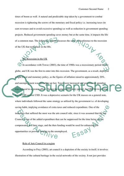 The Impact of the 1980s UK Recession on Arts Council Funding