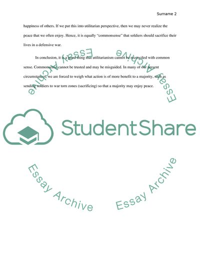 Benefits of Why Utilitarianism Cannot Be Reconciled with Commonsense