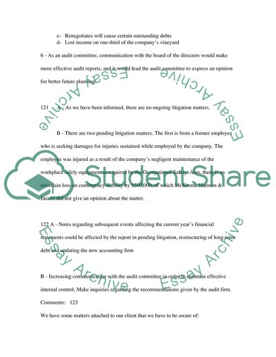 Analysis of the External Audit Firm