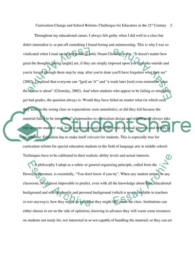 college essays about changing schools