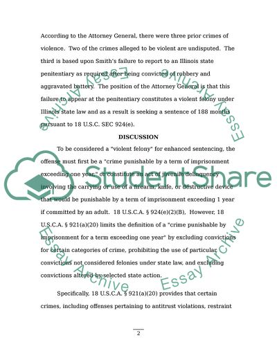 The Failure to Appear at an Illinois State Penitentiary