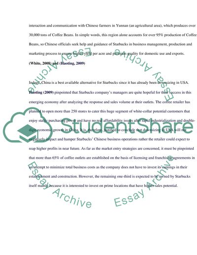 Discuss how Starbucks downsizing in the USA impacts their global growth strategy
