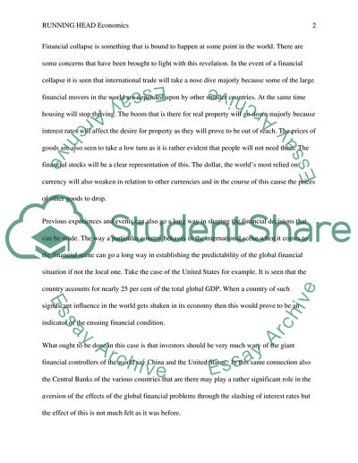 Are Financial Collapses Likely to Occur