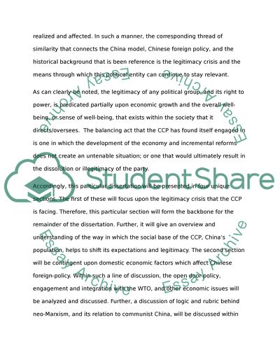 Chinas Access to Globalization after Tiananmen Incident