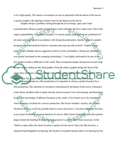 Film (movie) analysis paper