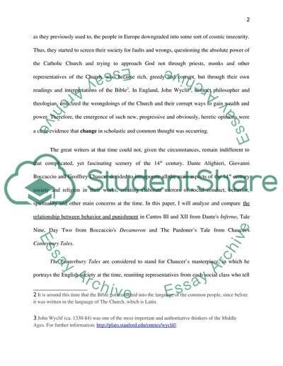 The Main Aspects Of The 14th-century Society In The Literature