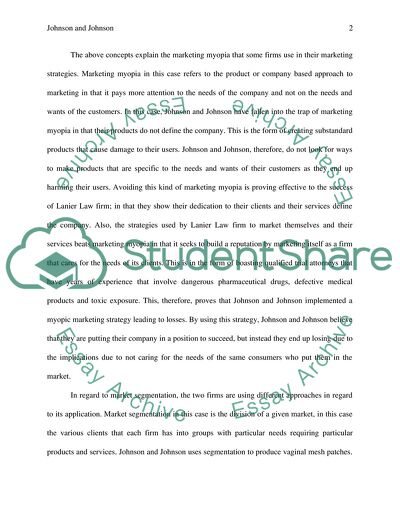 Johnson & Johnsons Marketing Strategy