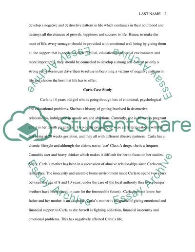 Teenage from Disadvantageous Background