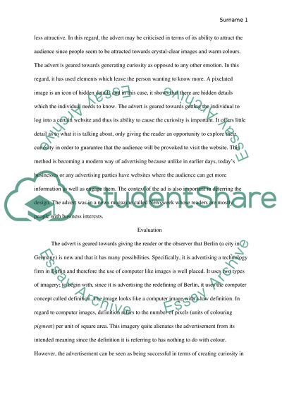 The Use of Less Color in the Advert