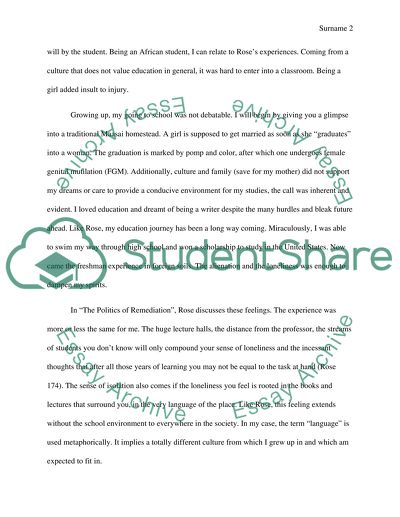 The Politics of Remediation by Rose