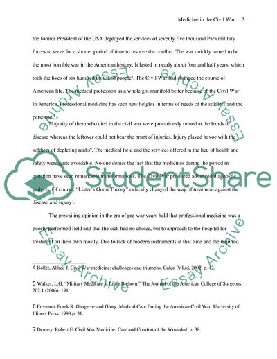 The Practice of Medicine was Transformed during the Civil War