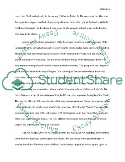 The Civil Rights Movement