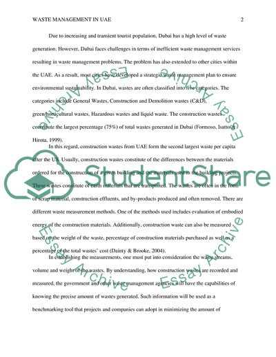 Waste Management in UAE