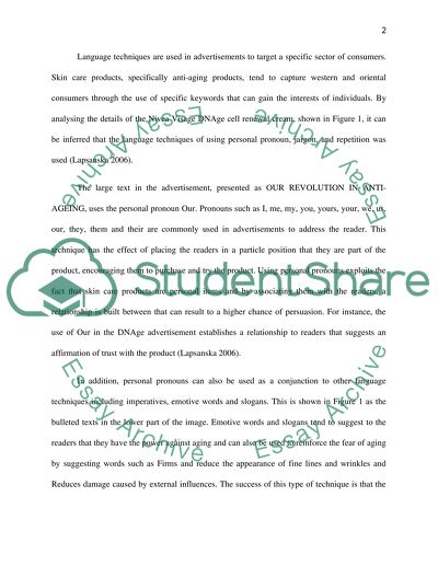 Advertisement Techniques Used in a Nivea Visage DNAge Cell Renewal Cream Print Ad