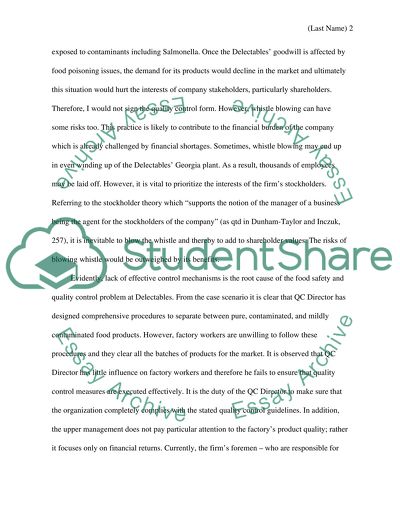 Assuring Food Safety in the Food Industry