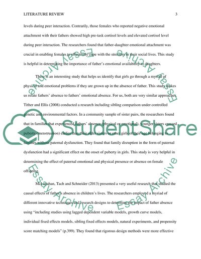 Fathers Role in a Childs Life