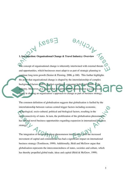 Managing change in orgainsations
