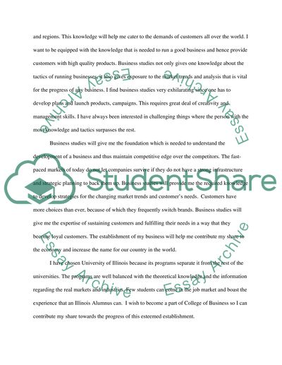 How will the College of Business fit into your future professional goals