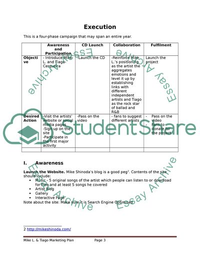 Mike L & Tiago Marketing Strategies