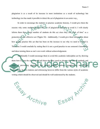 Academic Plagiarism as a Non Professionalism Act