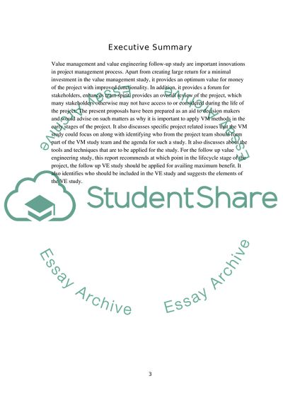 Value and Risk Management