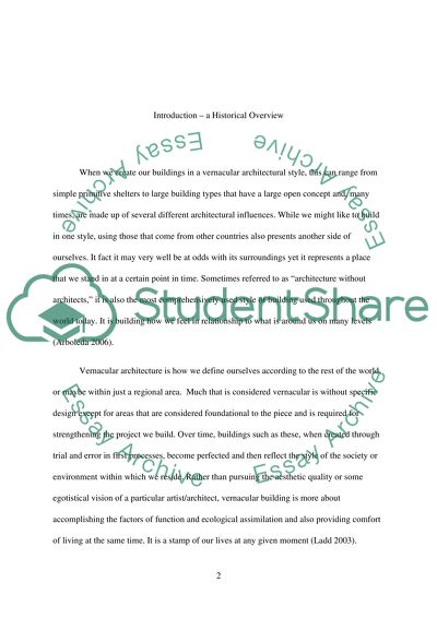 Influence of Human Surroundings on Buildings