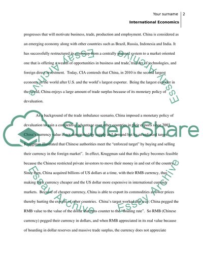 International Economics: China is the Course of the Current Global Unemployment