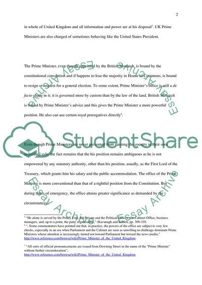 The Power behind the Prime Minister