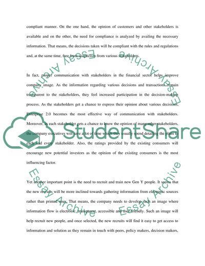 Enterprie Architecture (Enterprise 2.0 memo)