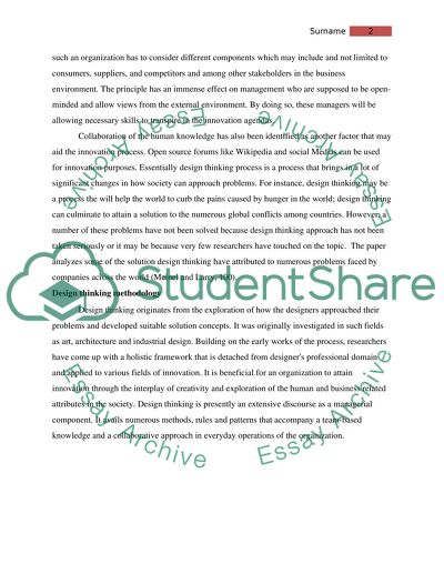 Design Thinking Process Its Influences and Critiques