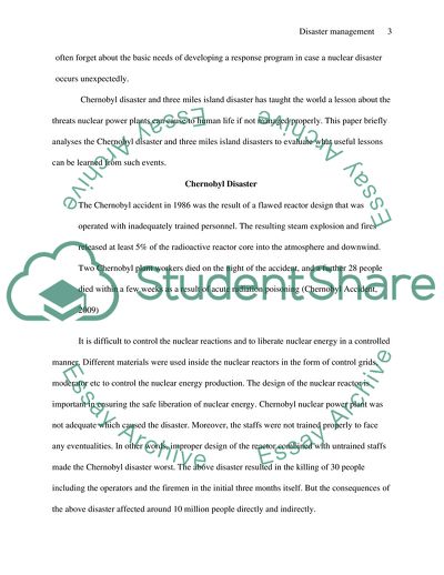 Decision Making in a Nuclear Reactor Emergency