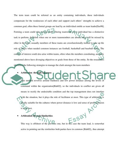 Managing Conflicts across Cultures