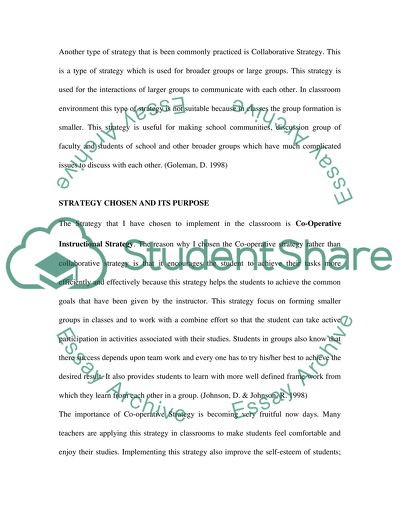 Instructional Planning and Strategies