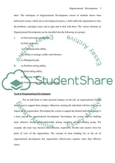 What is Organization Development