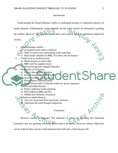 Israel-Palestine Conflict through 3 TV Stations