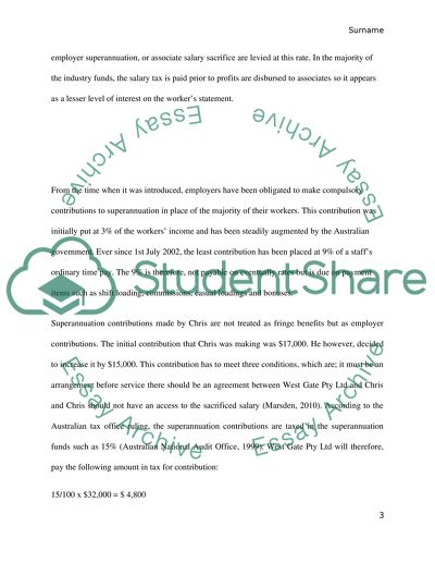 Salary Packaging and Taxation