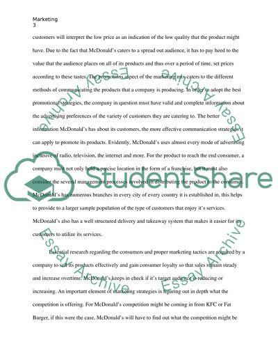 Global business marketing (Mcdonalds)