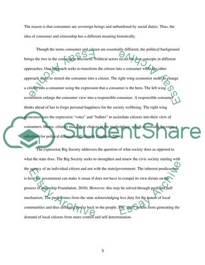 Do People Consider Themselves Consumers Ahead of Citizenships